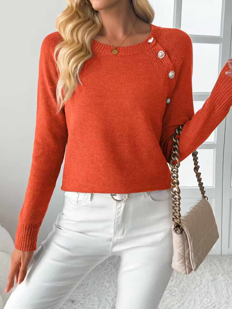 Hilarina - Langärmeliger Strickpullover