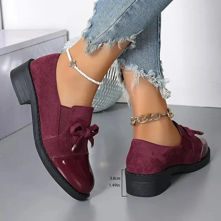 Marvina - Eleganter Loafer Mit Schleifenakzent Und Runder Spitze