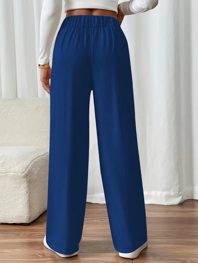 Orvella - Bequeme Hose Mit Weitem Bein Und Taschen