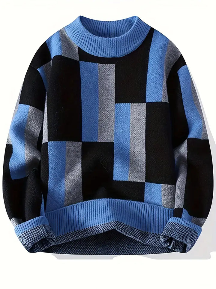 Tyrone – Strickpullover Mit Geometrischem Muster