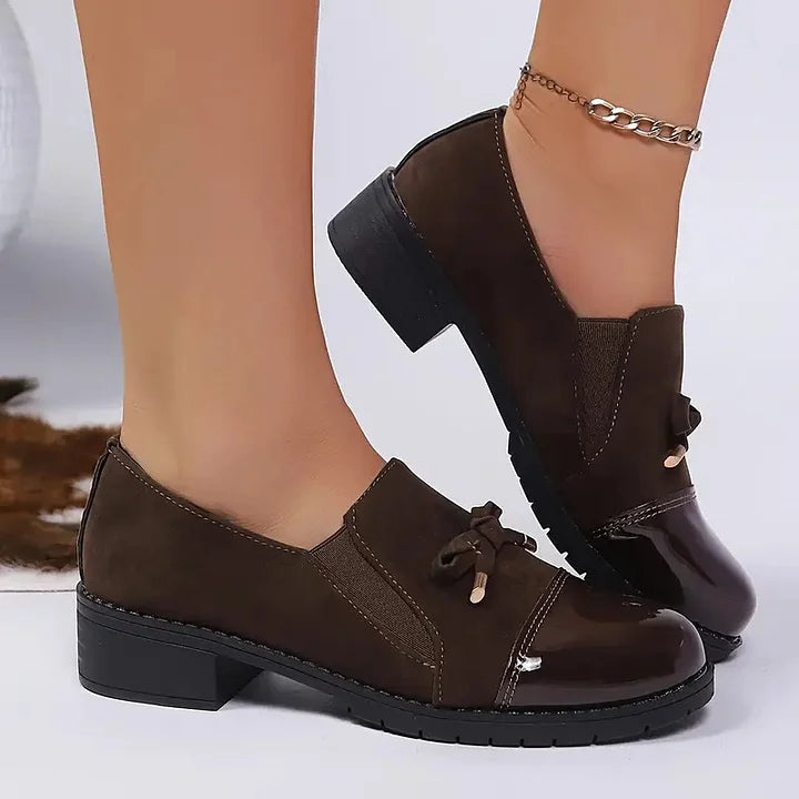 Marvina - Eleganter Loafer Mit Schleifenakzent Und Runder Spitze