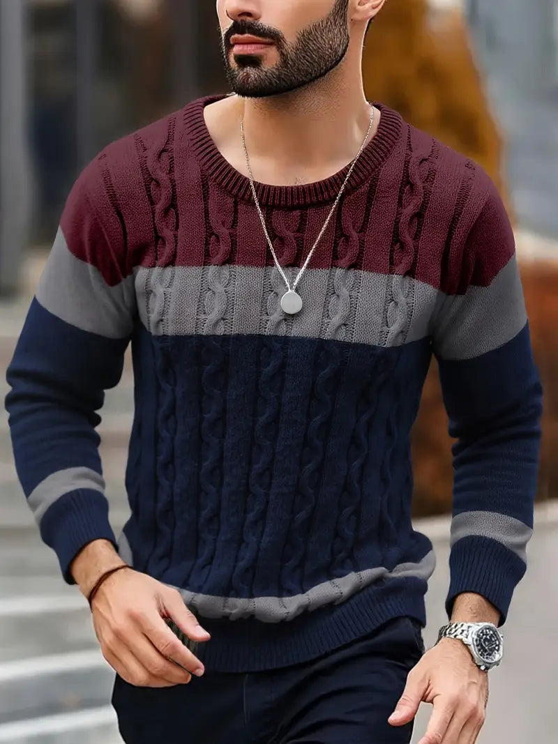 Watkins – Lässiger Langarm Strick Pullover