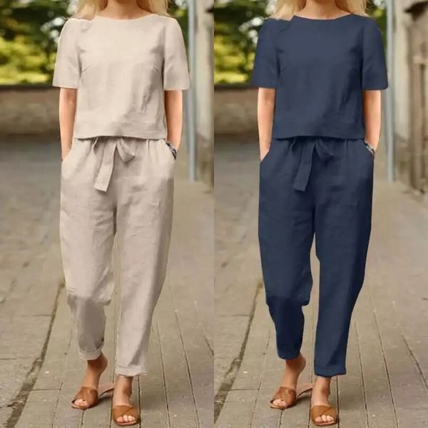 Kiyomi – Kurzarmblusen und  Hosen Sets