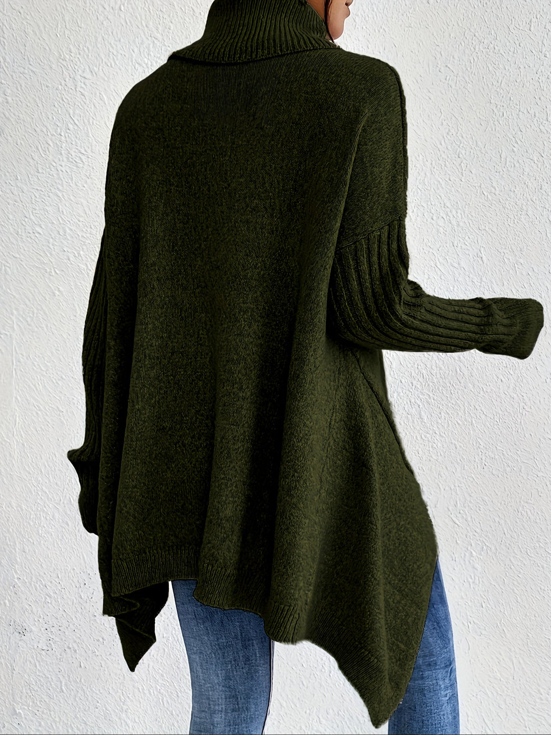 Tahlia – Lässiger Langarm-Pullover Mit Hohem Kragen