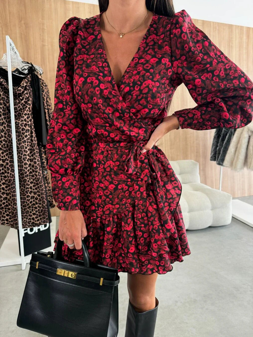 Adinda – Minikleid Mit Blumenmuster