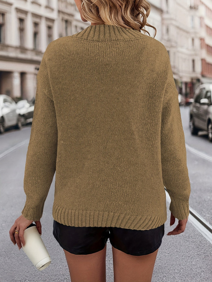 Chrystel – Pullover Mit Herzmotiv Und V-Ausschnitt