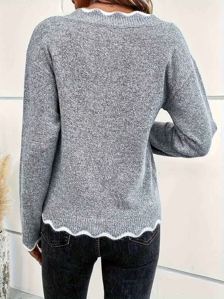 Coleen – Langärmeliger Strickpullover