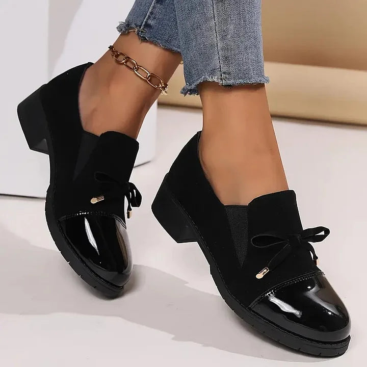 Marvina - Eleganter Loafer Mit Schleifenakzent Und Runder Spitze