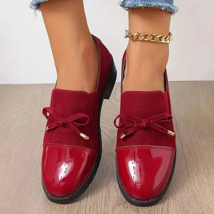 Marvina - Eleganter Loafer Mit Schleifenakzent Und Runder Spitze