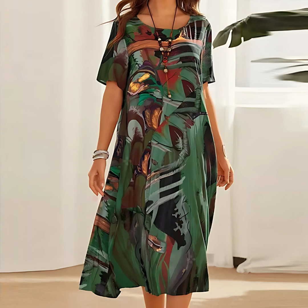 Filomena – Bequemes Blumenkleid