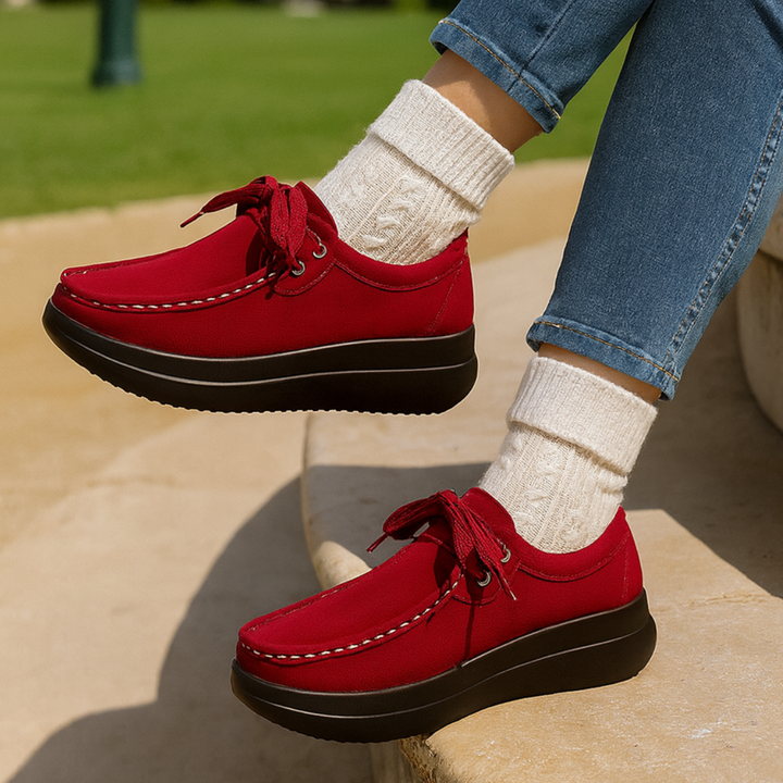 Tonja – Schnürschuhe Aus Wildleder Mit Rutschfester Sohle