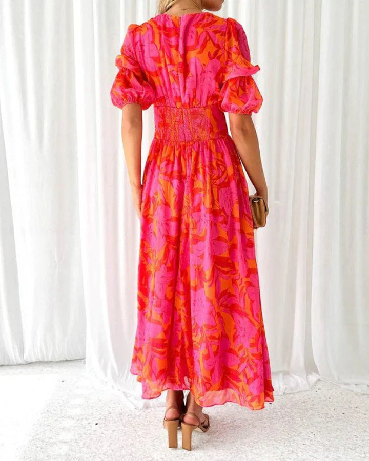 Derana – Rot Rosa Maxikleid