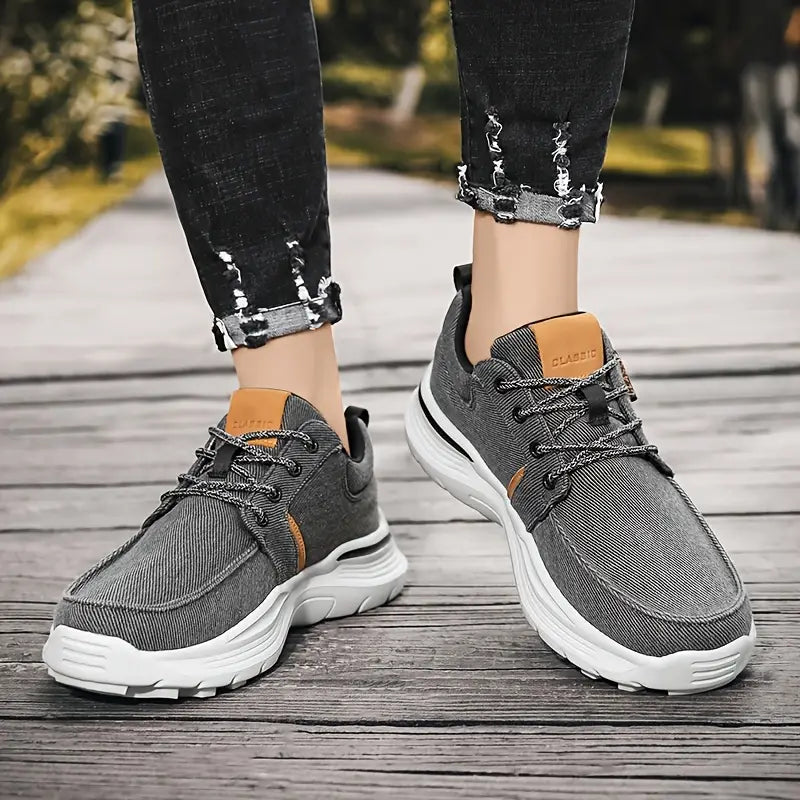 Keidean – Atmungsaktive Schnür-Turnschuhe Aus Canvas