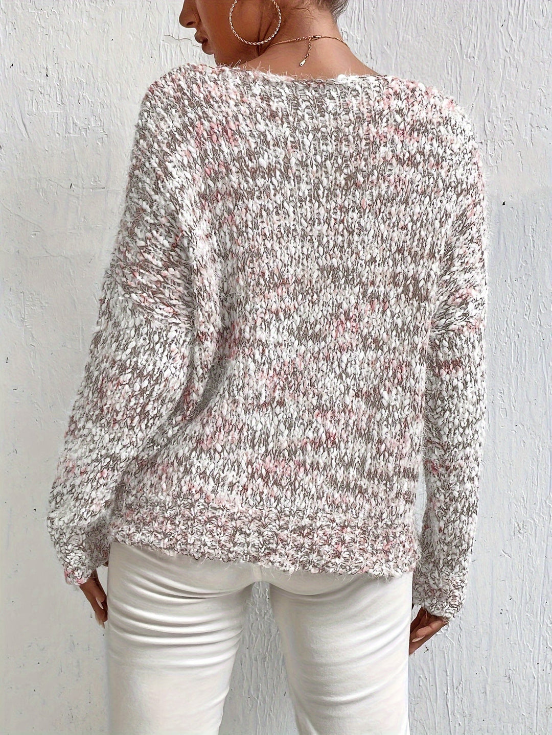 Chryselda – Lässiger Langarm Strickpullover