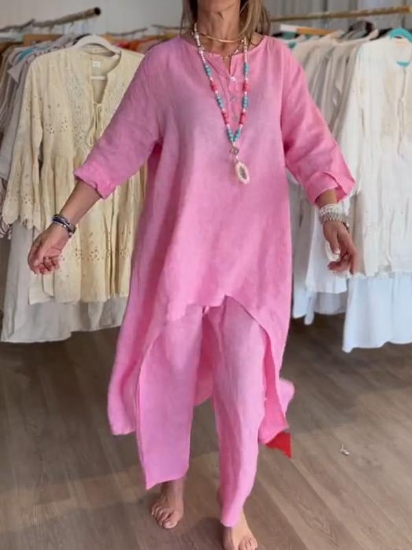 Freida - Lässig Leinen Kleid