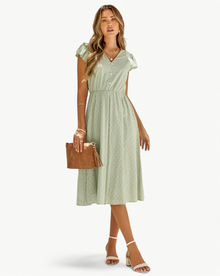 Julieta – Midikleid Mit Rüschenärmeln
