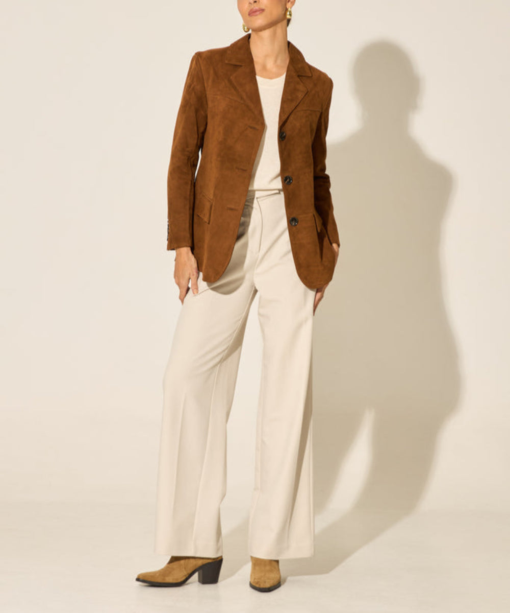 Nel - Trenchcoat Aus Wildleder