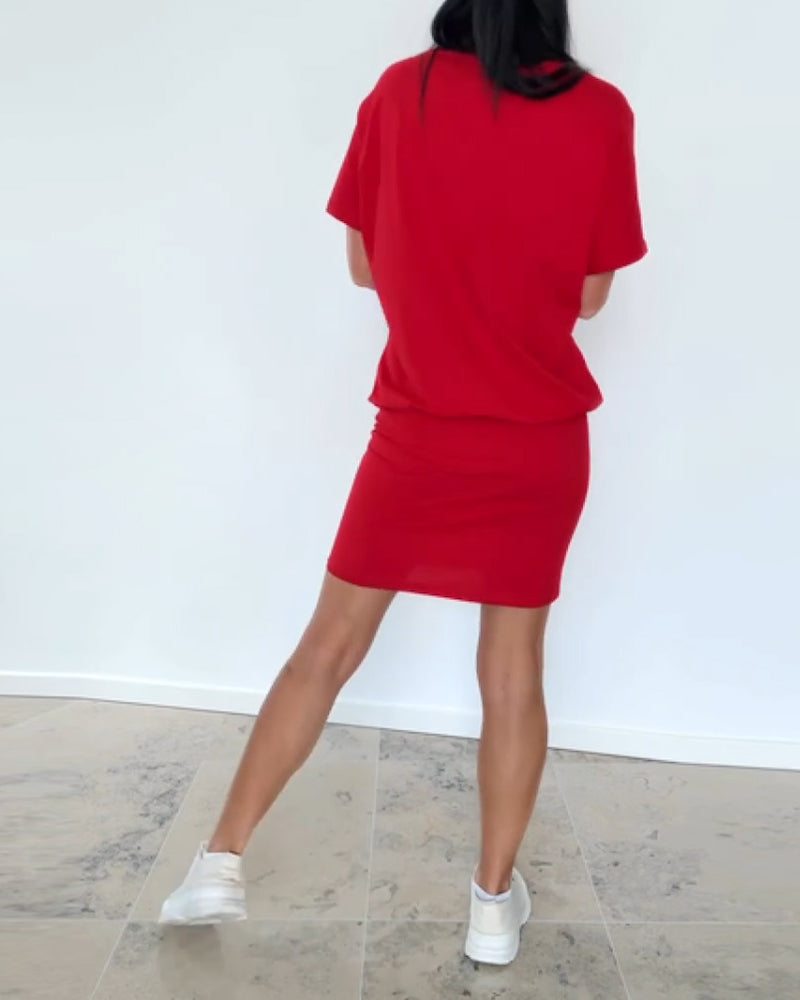 Ulrika - Kurzen Ärmeln Minikleid