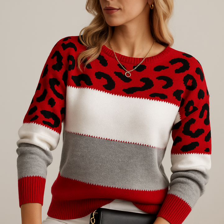 Zarey – Eleganter Leopardenpullover