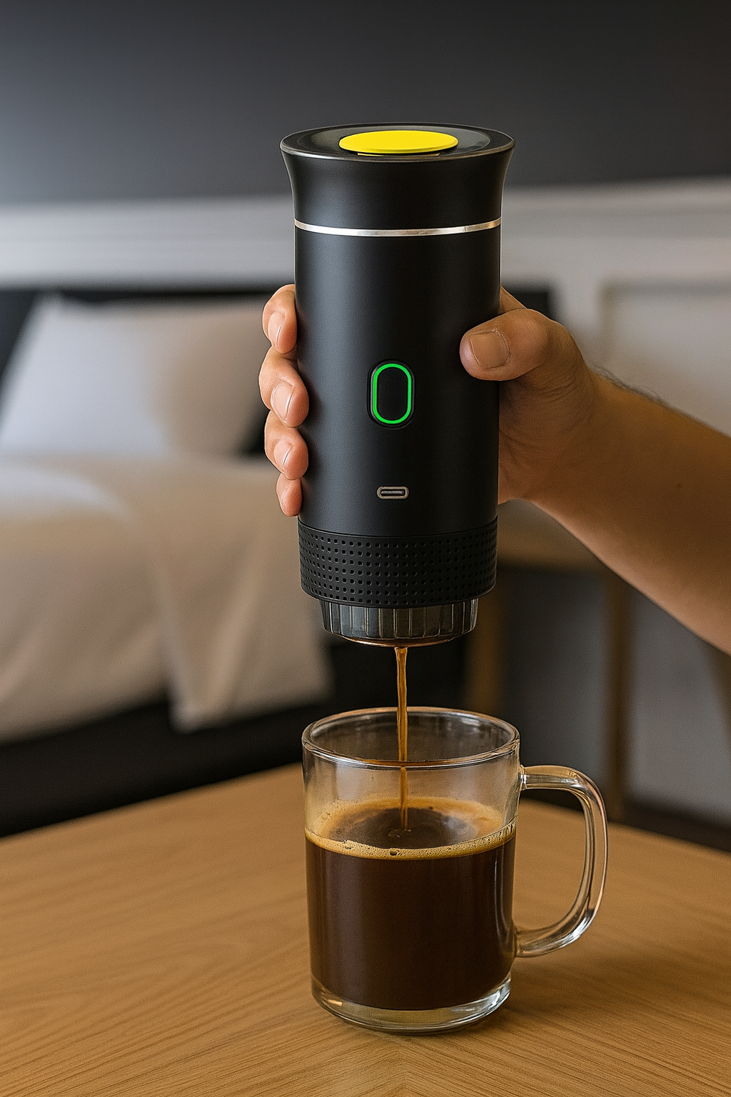 AeroCafe – Tragbare Espresso und Cappuccino Maschine