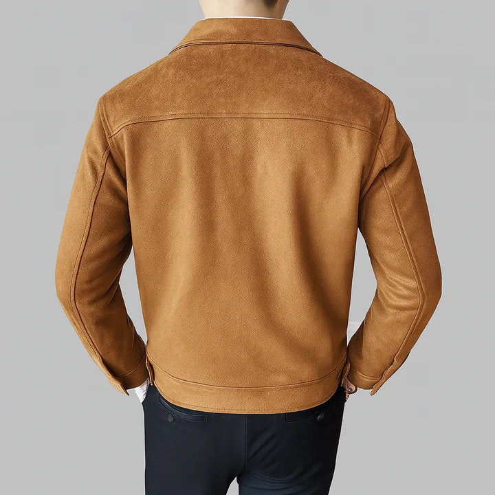 Davila – Elegante Langarm Jacke Aus Wildleder
