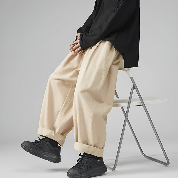 Paolino - Stilvolle Locker Sitzende Hosen