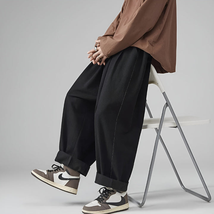 Paolino - Stilvolle Locker Sitzende Hosen