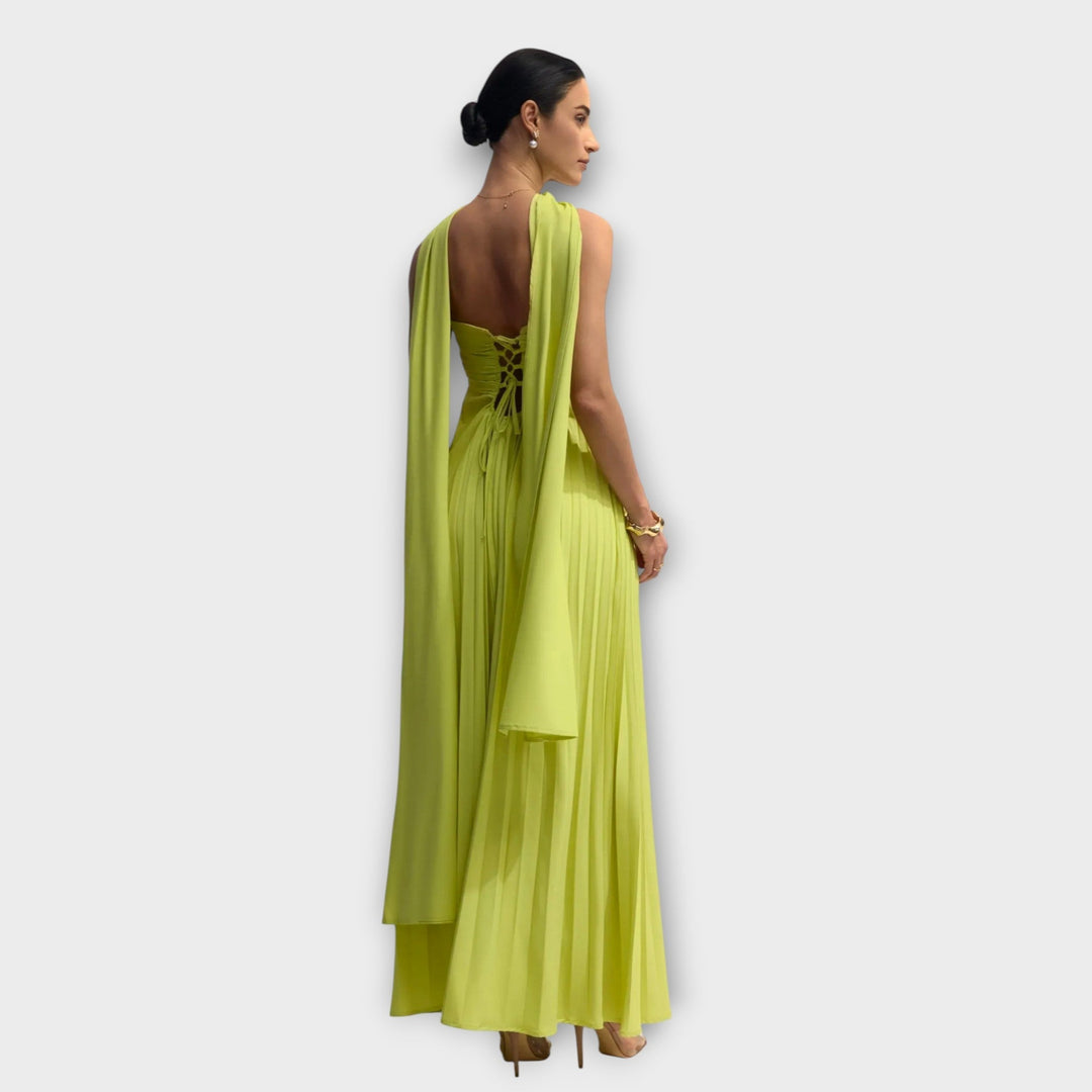 Hildaa – Elegantes Langes Kleid Ohne Träger