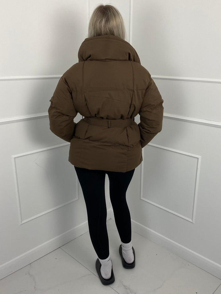 Heidie – Kurze Pufferjacke Mit Gürteltasche
