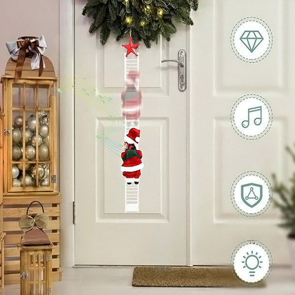ClimbingLadder - Santa Claus klettert die Leiter Hinauf