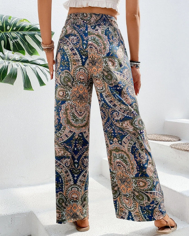 Narella - Weite Hose Mit Paisley Drucken