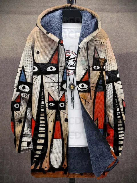 Lowanna – Luxuriöser Von Kunst Inspirierter Strickjacke