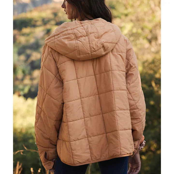 Merve – Elegante Langarm Puffer Jacke
