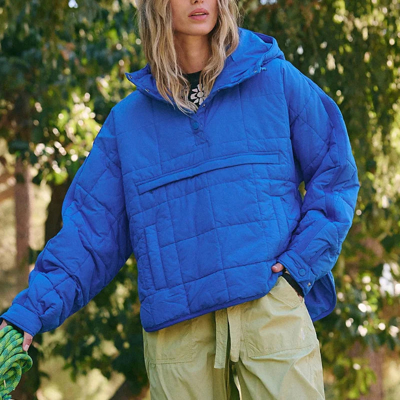 Merve – Elegante Langarm Puffer Jacke