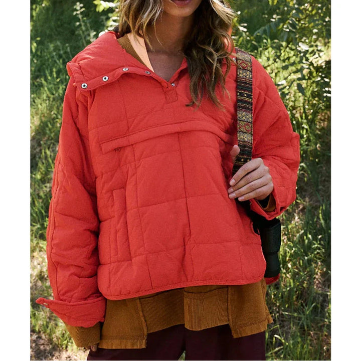 Merve – Elegante Langarm Puffer Jacke