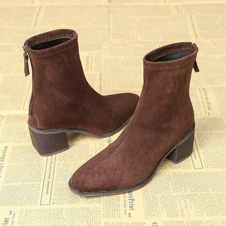 Sheley – Elegante Stiefeletten Aus Wildleder