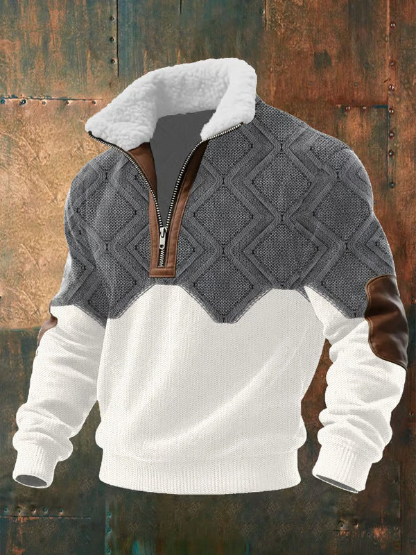 Ibrahima – Fleece Rollkragen Pullover Mit Reißverschluss