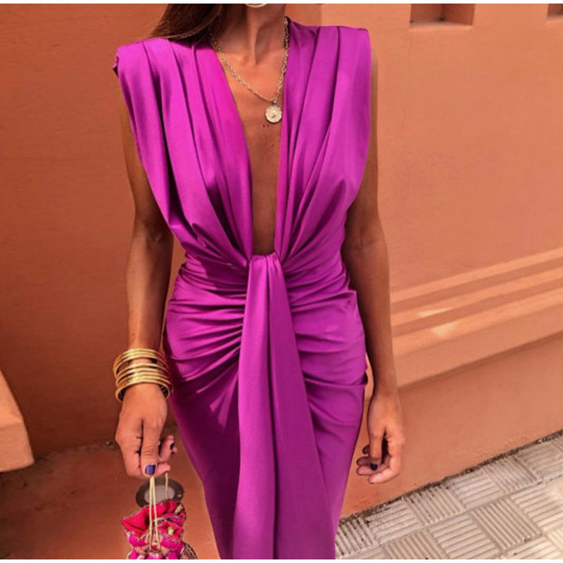 Feera - Party Kleid Mit Tiefem Ausschnitt