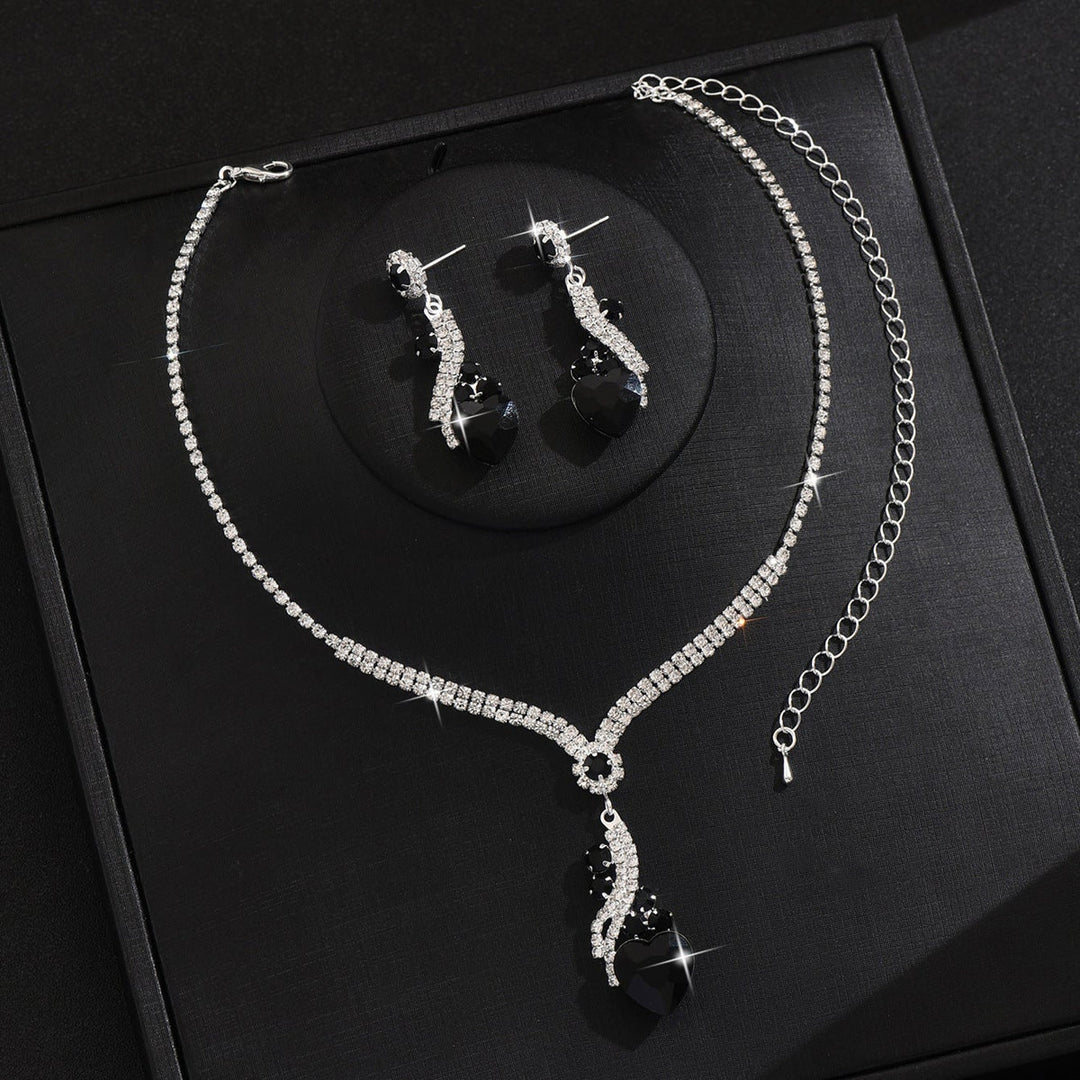 Lelia - Strass Halskette Ohrringe Satz