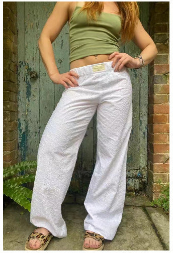 Evgenia - Weit Geschnittene Loungehose Mit Elastischem Bund