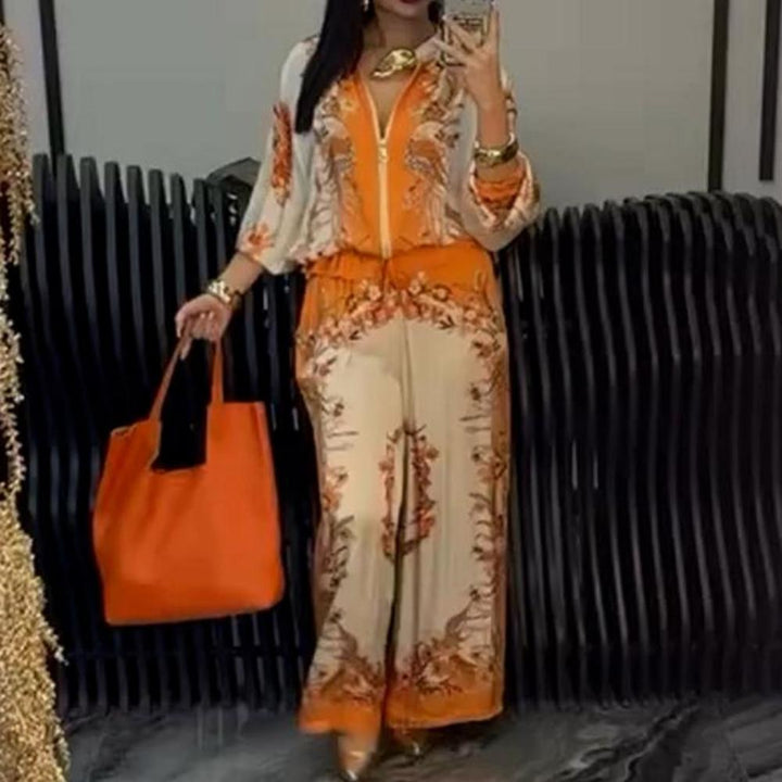Sunmi - Elegantes Zweiteiliges Satz Mit Reißverschluss