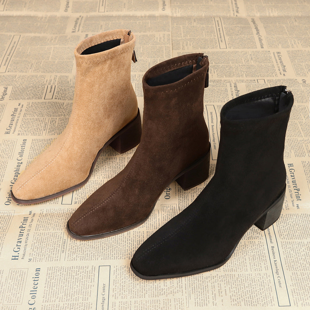 Sheley – Elegante Stiefeletten Aus Wildleder