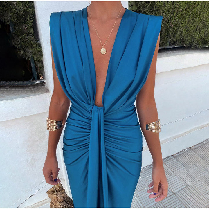 Feera - Party Kleid Mit Tiefem Ausschnitt