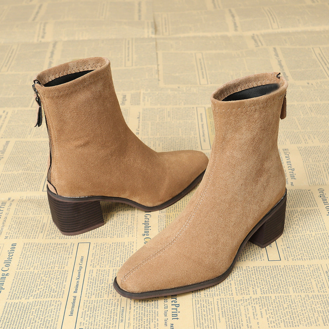 Sheley – Elegante Stiefeletten Aus Wildleder