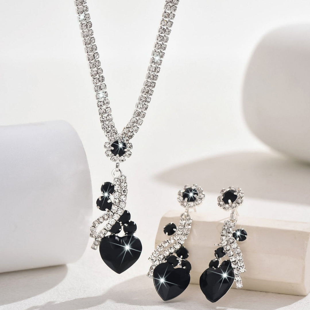Lelia - Strass Halskette Ohrringe Satz