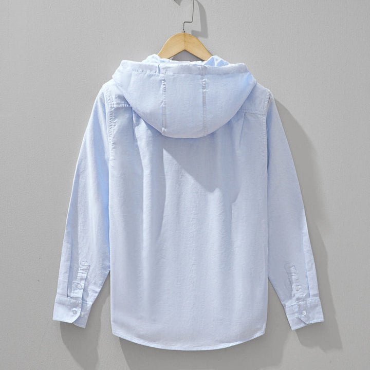 Vance – Kapuzen Sweatshirt aus Leinen mit Reißverschluss