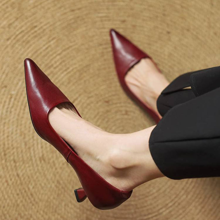 Marise - Lederpumps Mit Spitzer Zehenpartie