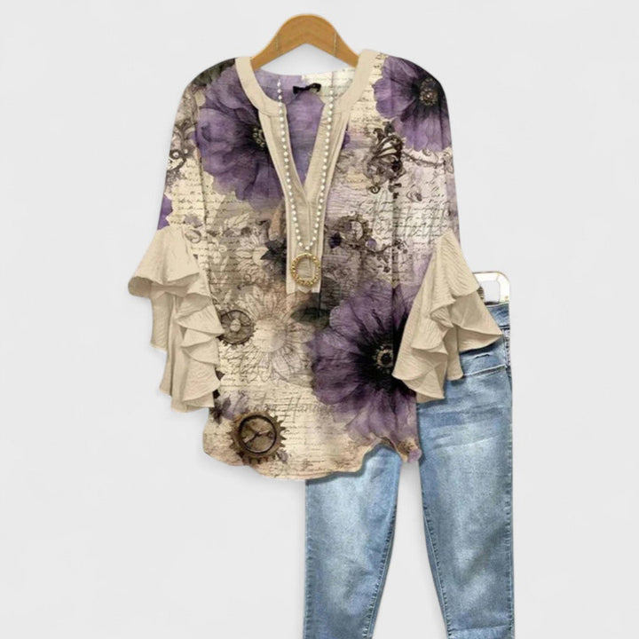 Rachida – Elegante Bluse Mit Blumenmuster