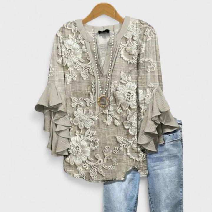 Rachida – Elegante Bluse Mit Blumenmuster