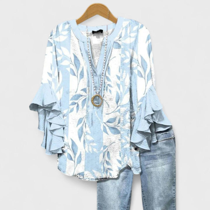 Rachida – Elegante Bluse Mit Blumenmuster